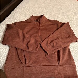Athleta  Rust 1/4 Zip Pullover